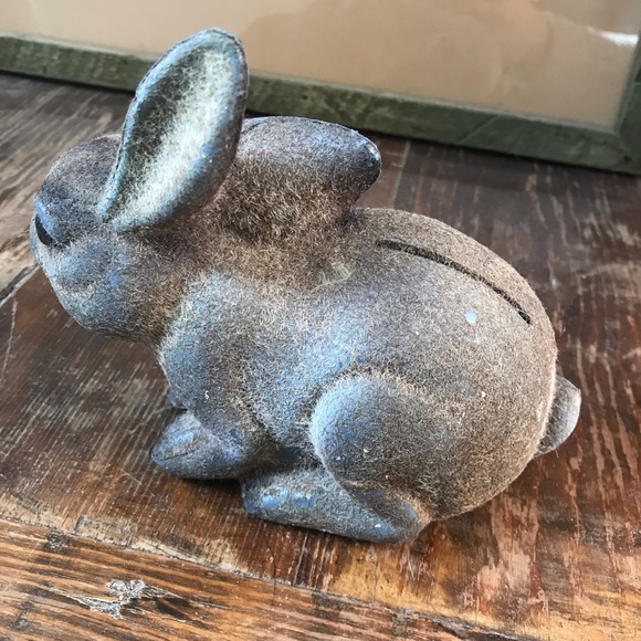 Vintage bunny coin bank rabbit Hong Kong - Picture 3 of 5